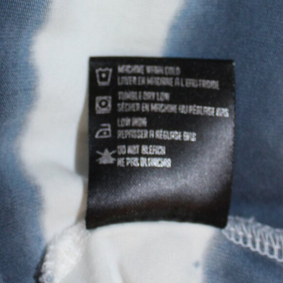 Patrick Assaraf Long Sleeve Blue  Tie Dye Tee crew neck  men size Large - Picture 6 of 7